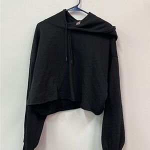Divided Women’s Cropped Black Hoodie Top Size XXL